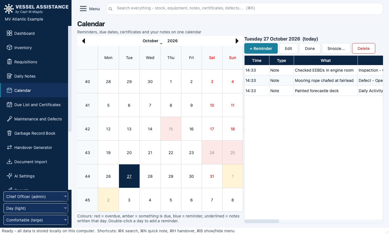 Calendar